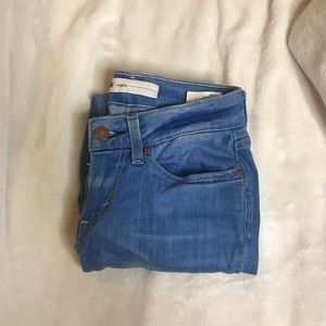 Blue denim Levi’s jeans